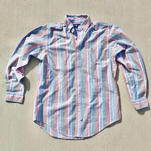 Vintage 1990s Rare Polo Ralph Lauren pastel button up shirt